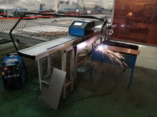 promosi harga murah cnc plasma cutting machine untuk bahagian-bahagian logam / meja jenis cnc sheet metal cutting machine dengan THC