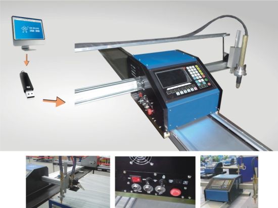 cnc plasma cutting machine untuk logam pemotong plasma keluli tahan karat besi aluminium papan