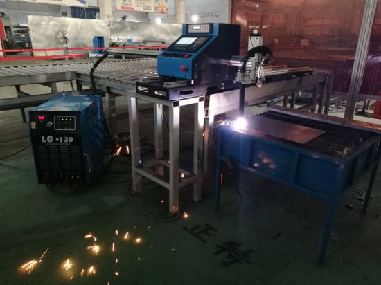 CNC bekalan bekalan plasma dan mesin memotong meja api untuk plat logam